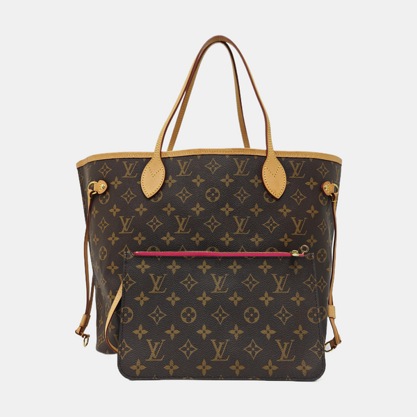 NEVERFULL MM Monogram Coated Canvas Brown