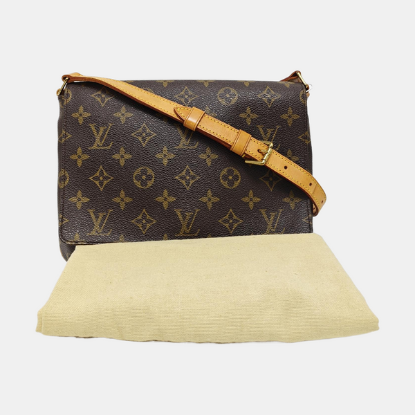 MUSETTE TANGO Monogram Coated Canvas Brown