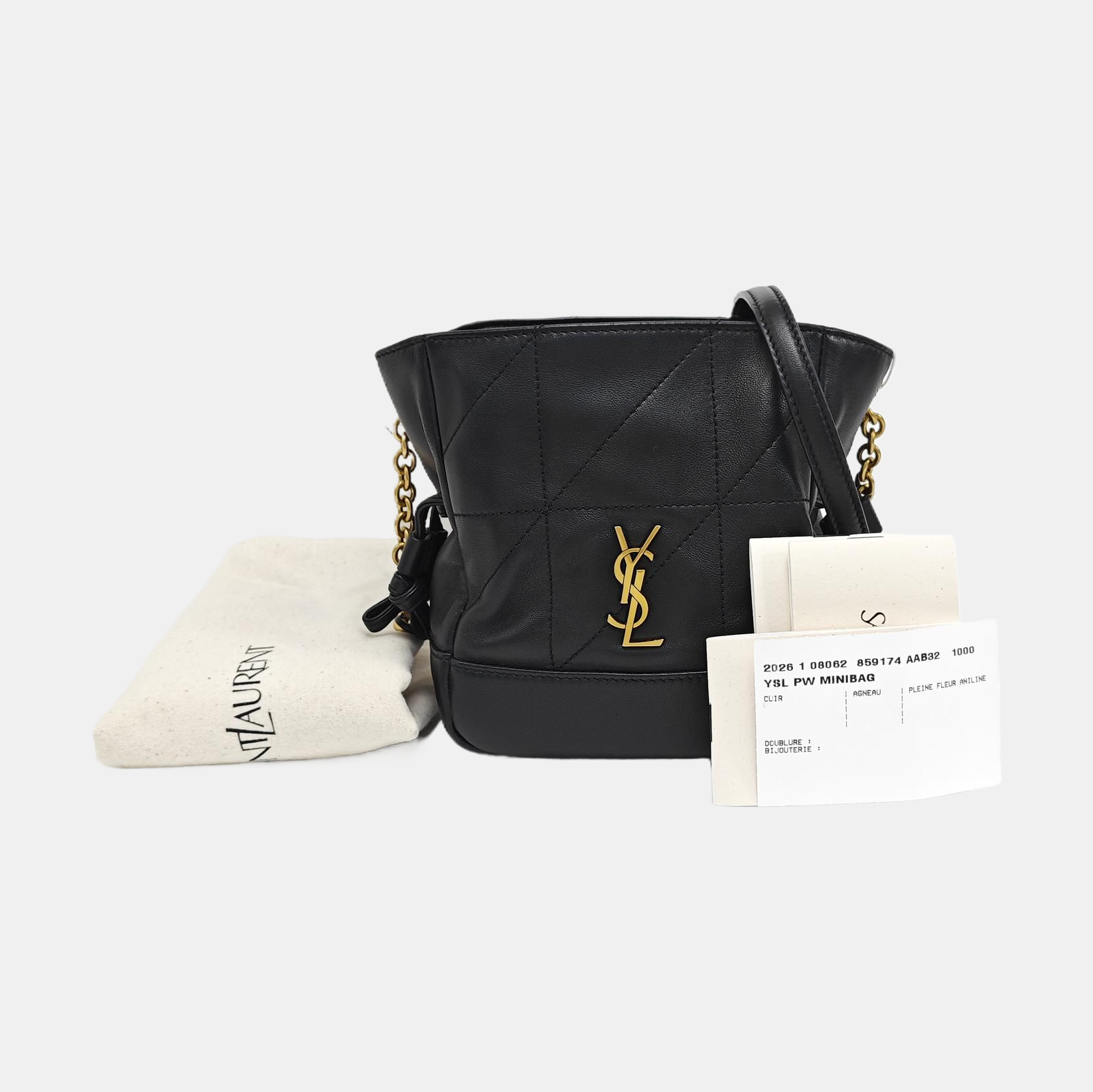 JAMIE SHOPPING Quilted Lambskin Black