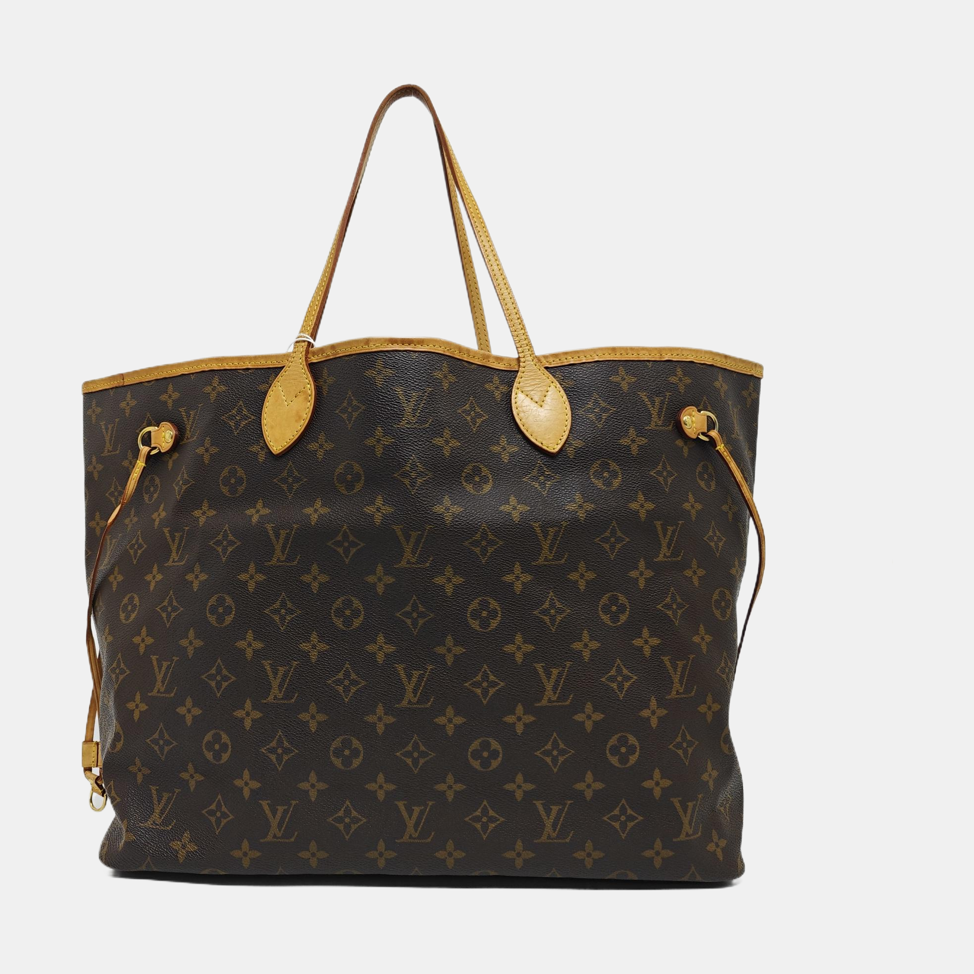 NEVERFULL GM Monogram Coated Canvas Brown