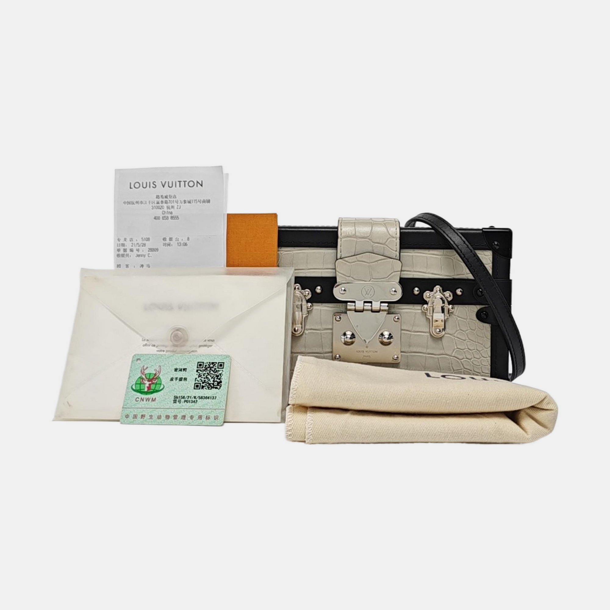 PETITE MALLE Crocodile Gray