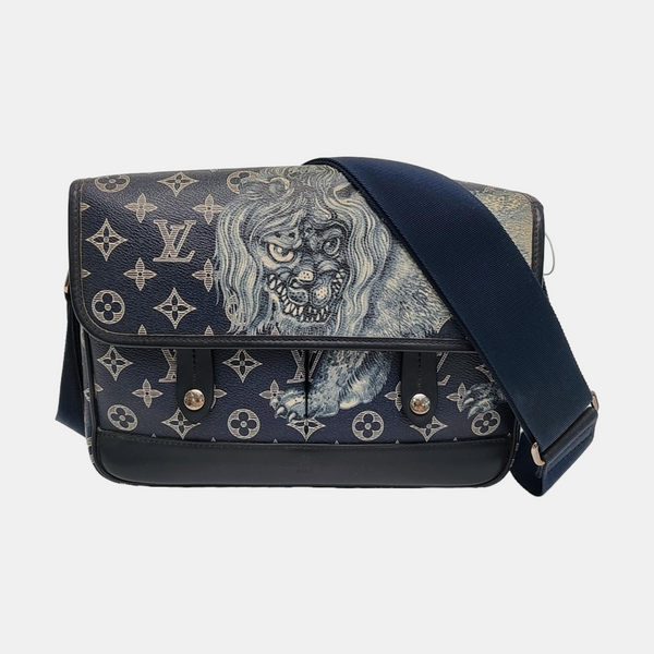 SAVANE PM Monogram Coated Canvas Blue