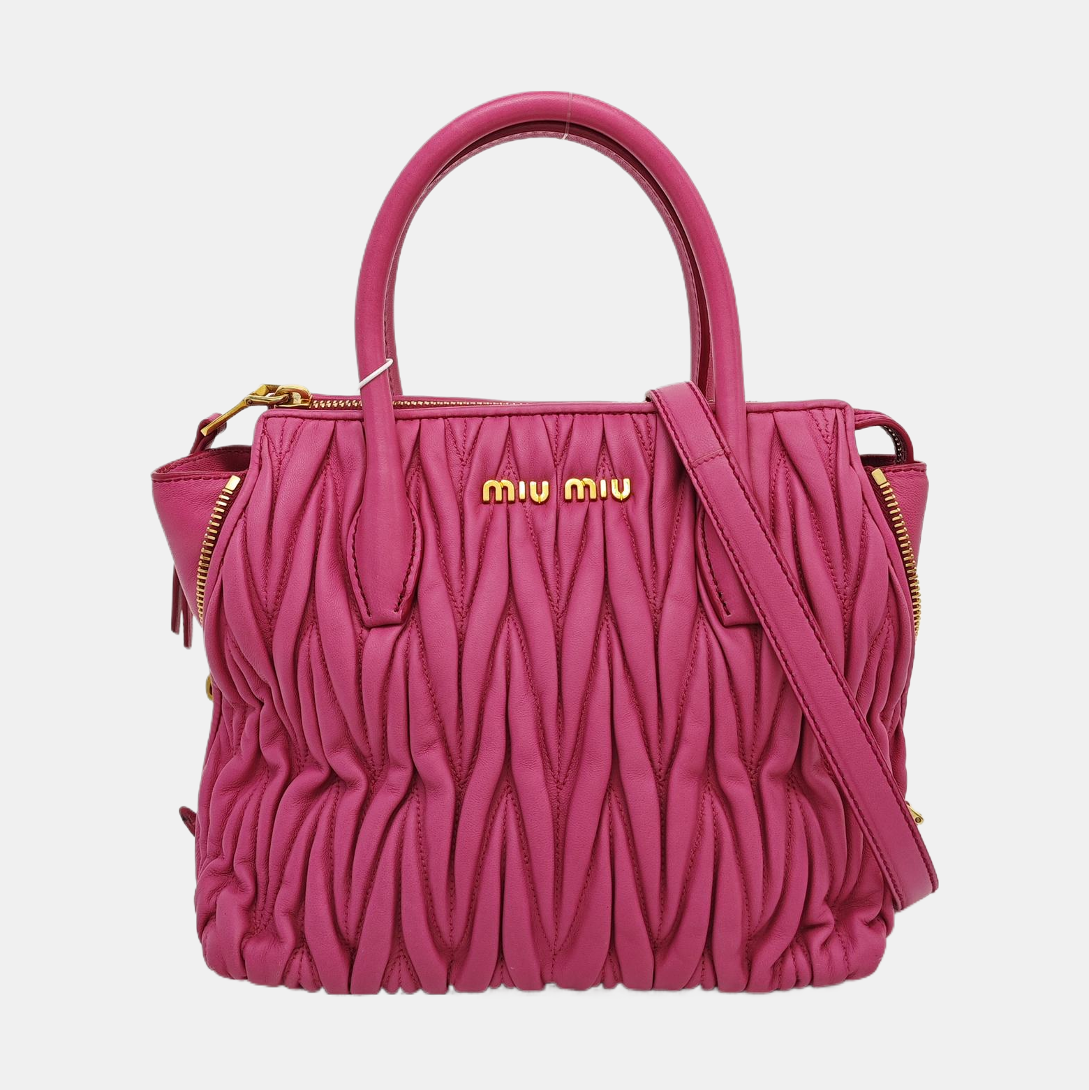 Avenue Quilted Lambskin Red