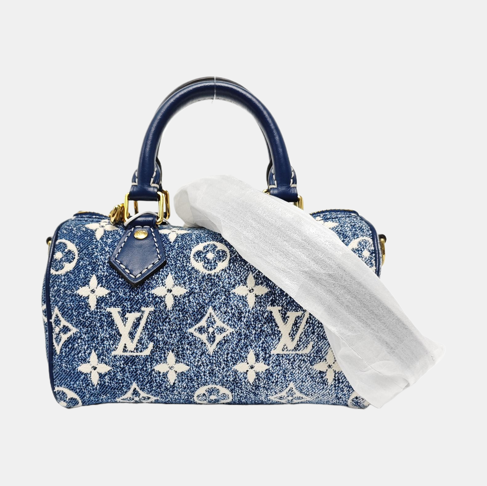 SPEEDY Nano Monogram Denim Blue
