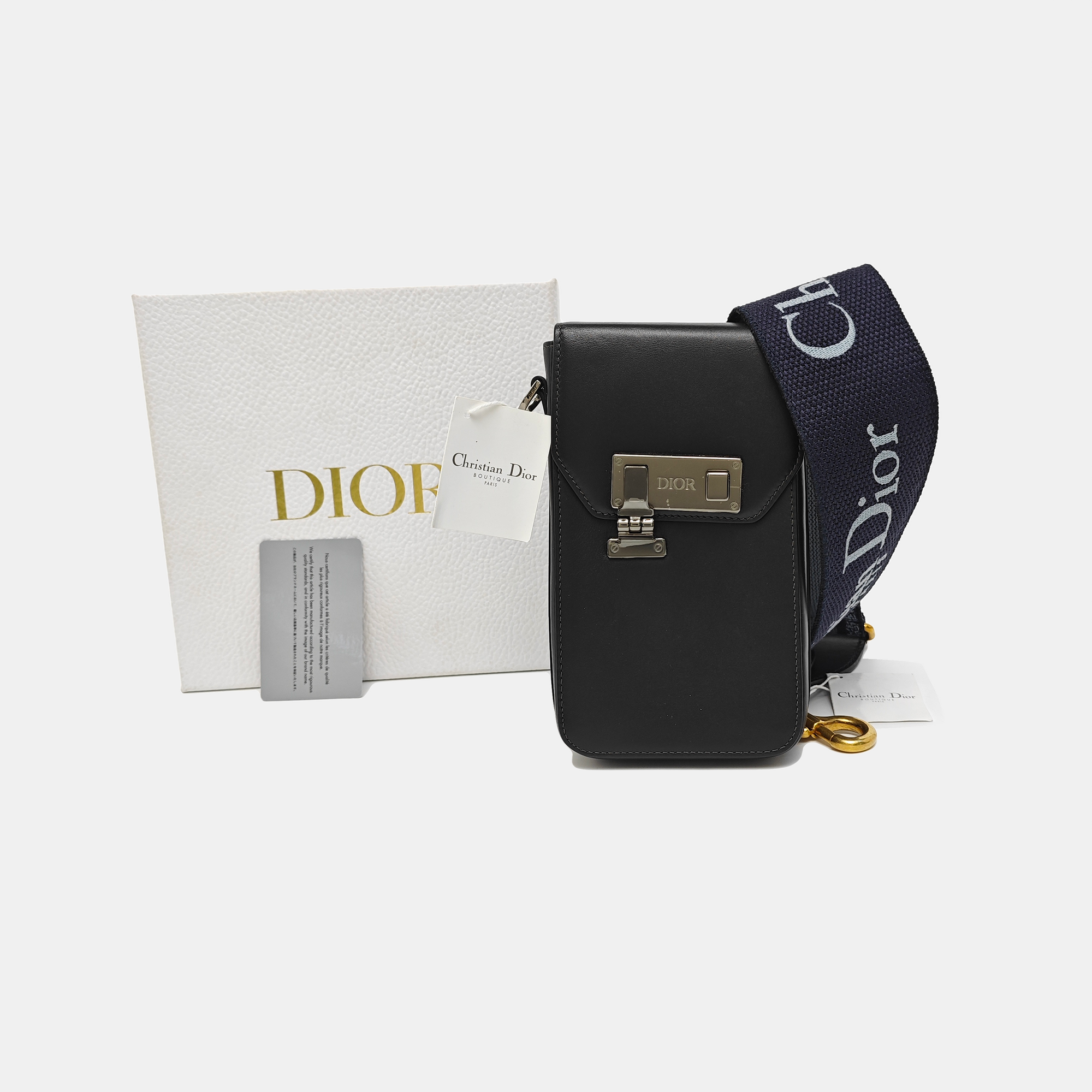 Lock Calfskin Black