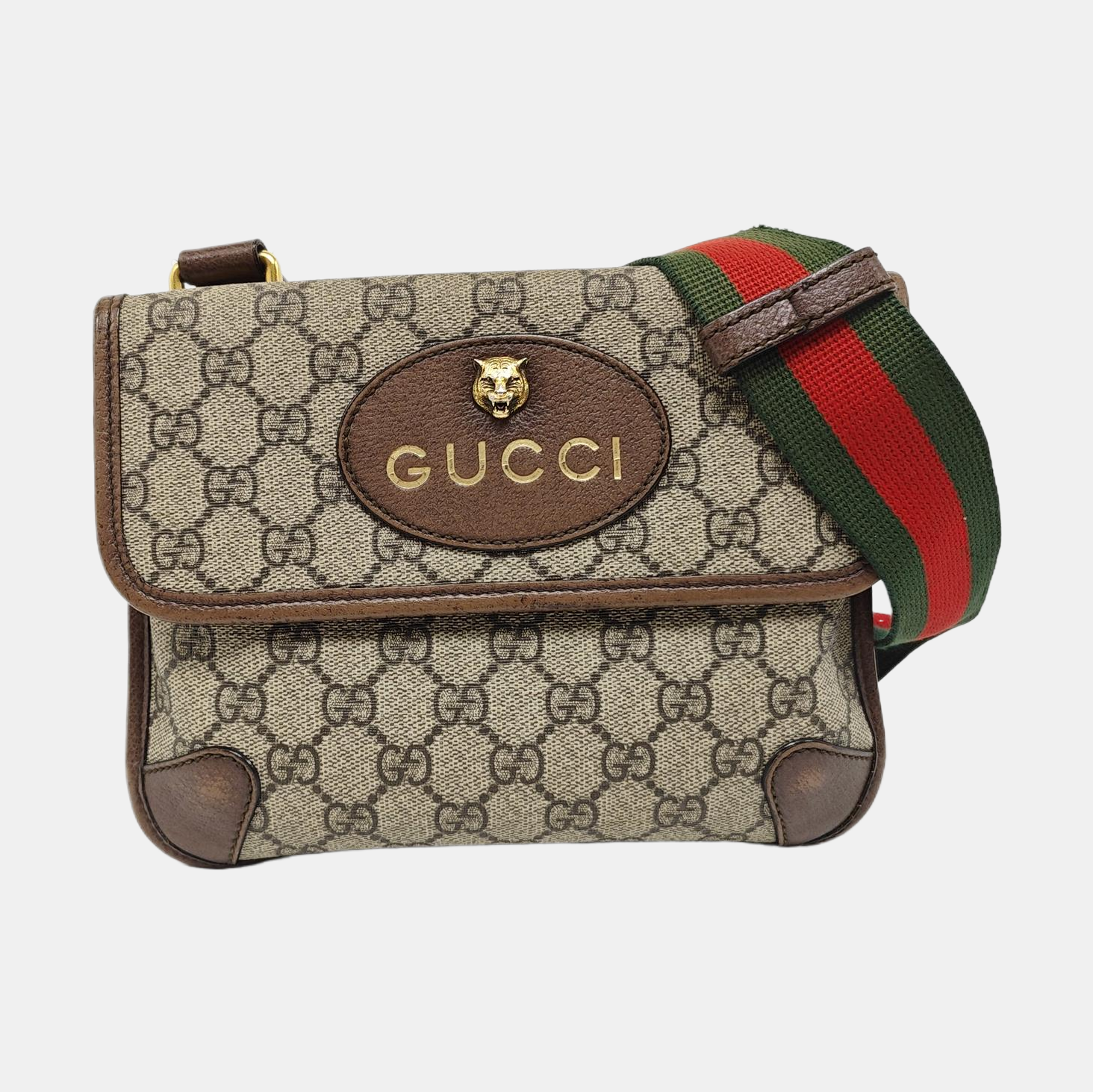 Neo Vintage Small Monogram Coated Canvas Beige
