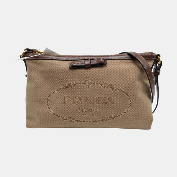Canvas Shoulder Bag Brown