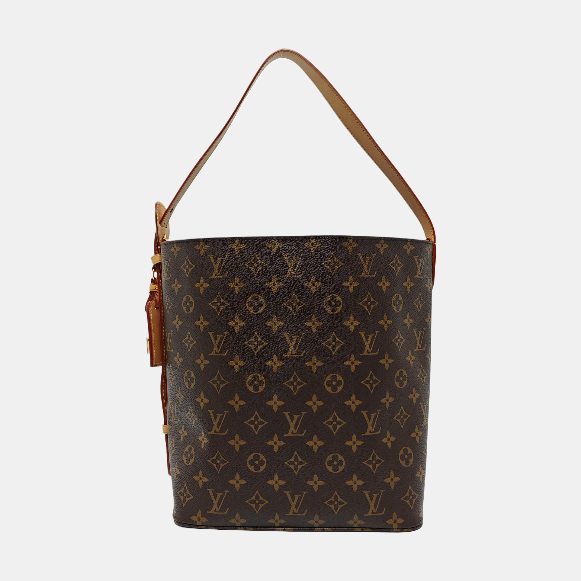 ALL IN GM Monogram Coated Canvas Brown
