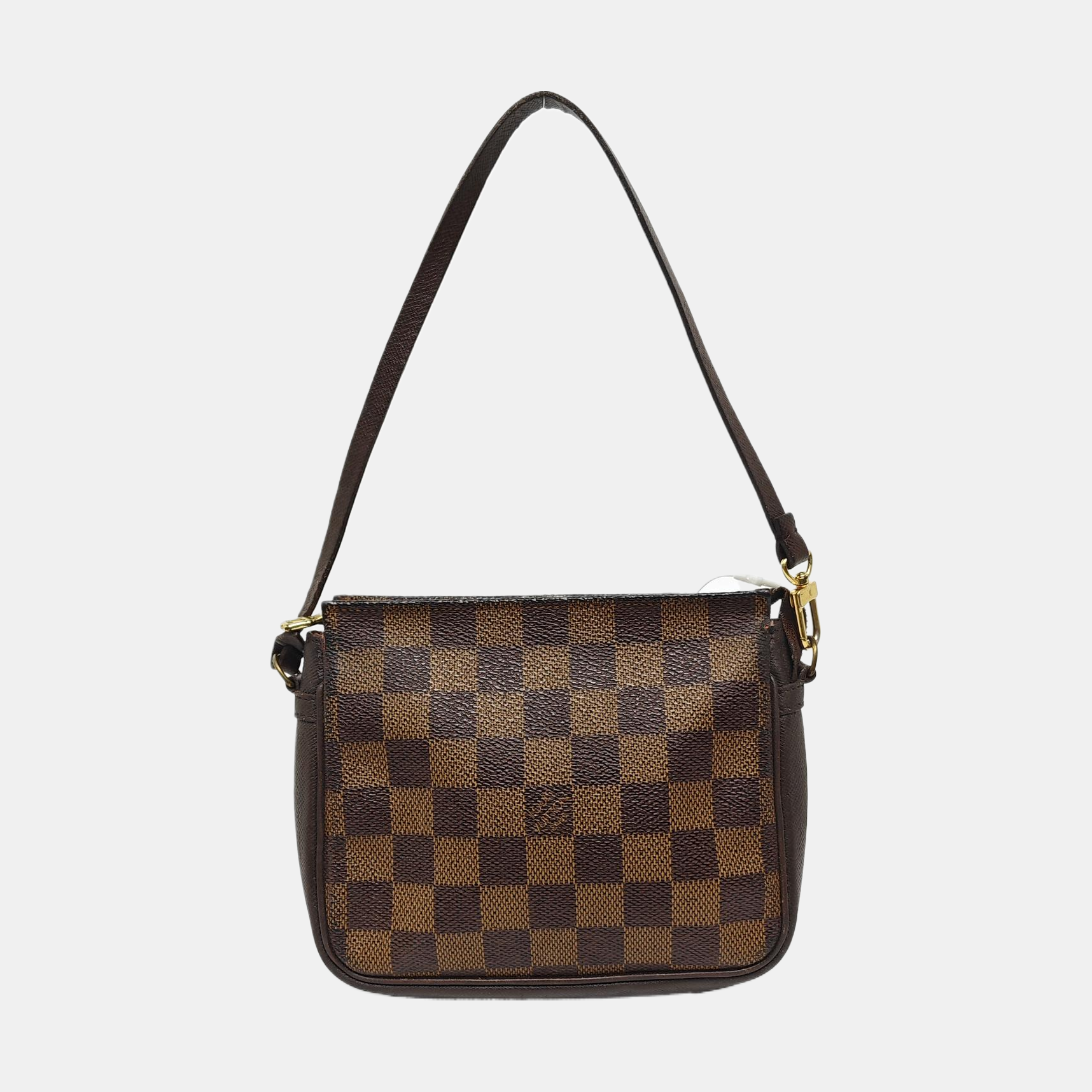 TROUSSE MAKE UP Damier Ebene Coated Canvas Brown