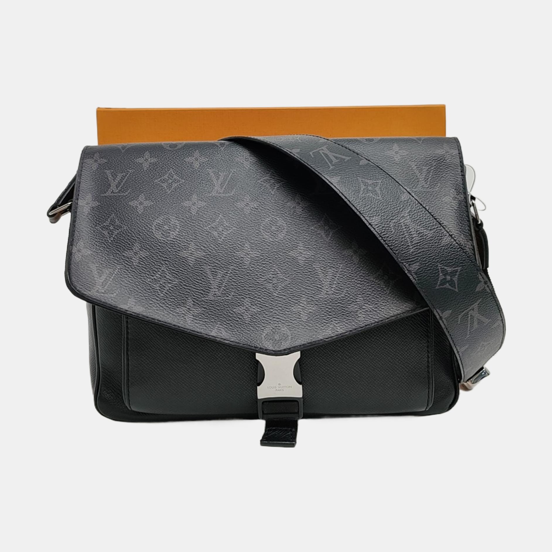 TAIGARAMA Monogram Coated Canvas Black
