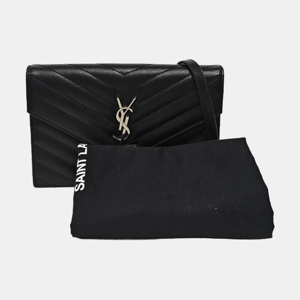 MONOGRAM WOC Chevron Calfskin Black
