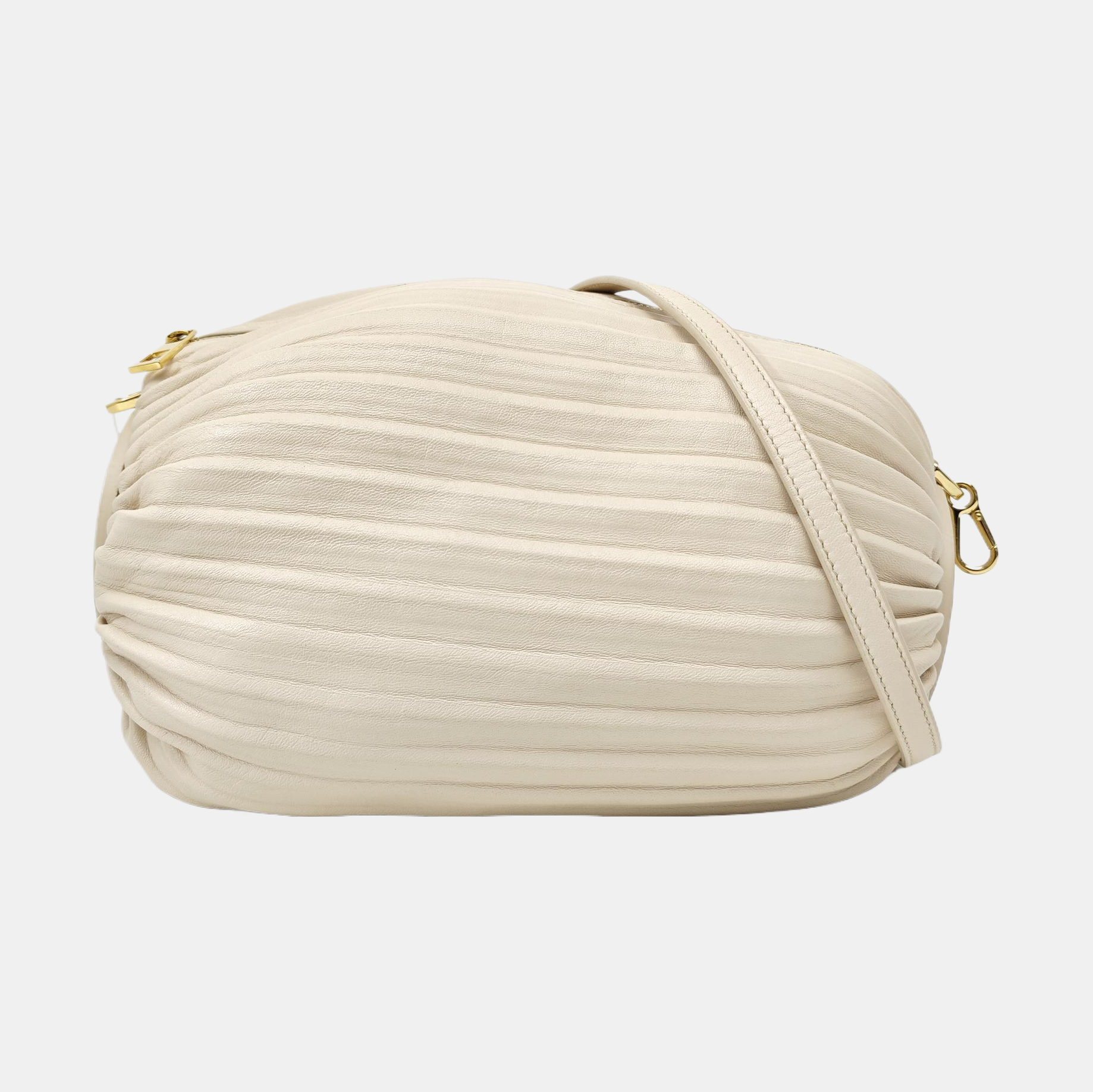 Nest Backet Calfskin White