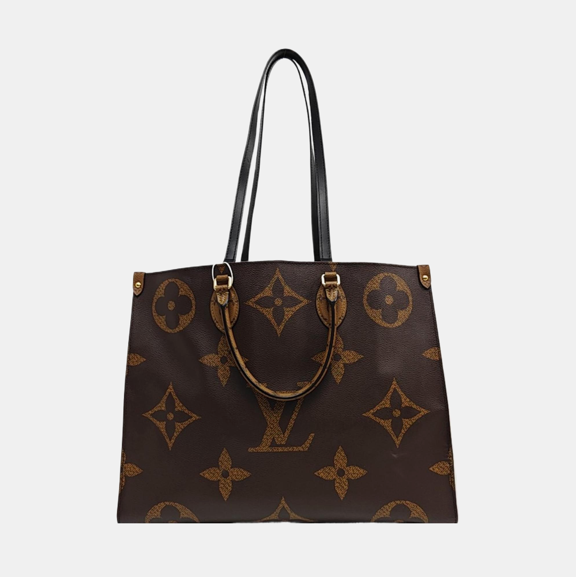 Authenticated pre-owned  ONTHEGO GM Monogram Coated Canvas Brown - Tote Bag at Looply
