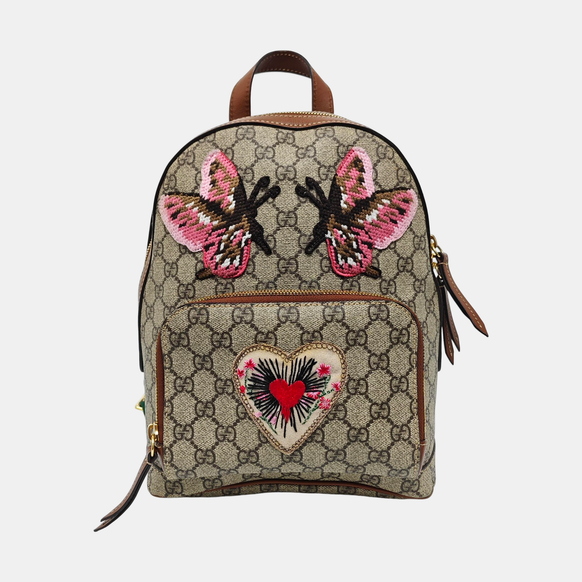 Monogram Coated Canvas Backpack Black