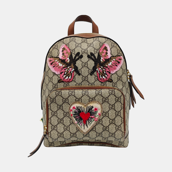 Monogram Coated Canvas Backpack Black