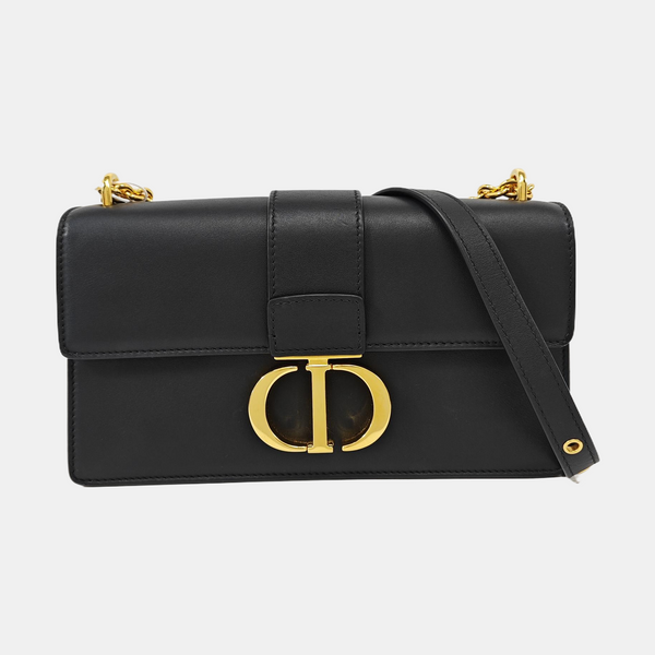 30 Montaigne East-West Mini Calfskin Black