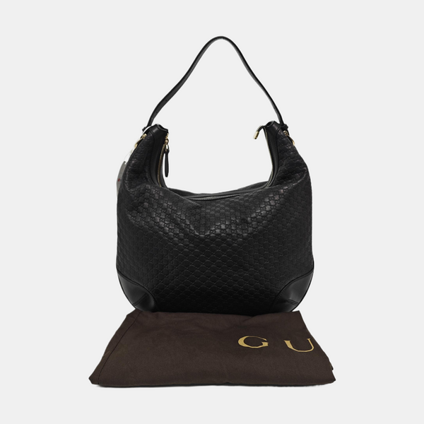 Monogram Calfskin Top Handle Bag Black