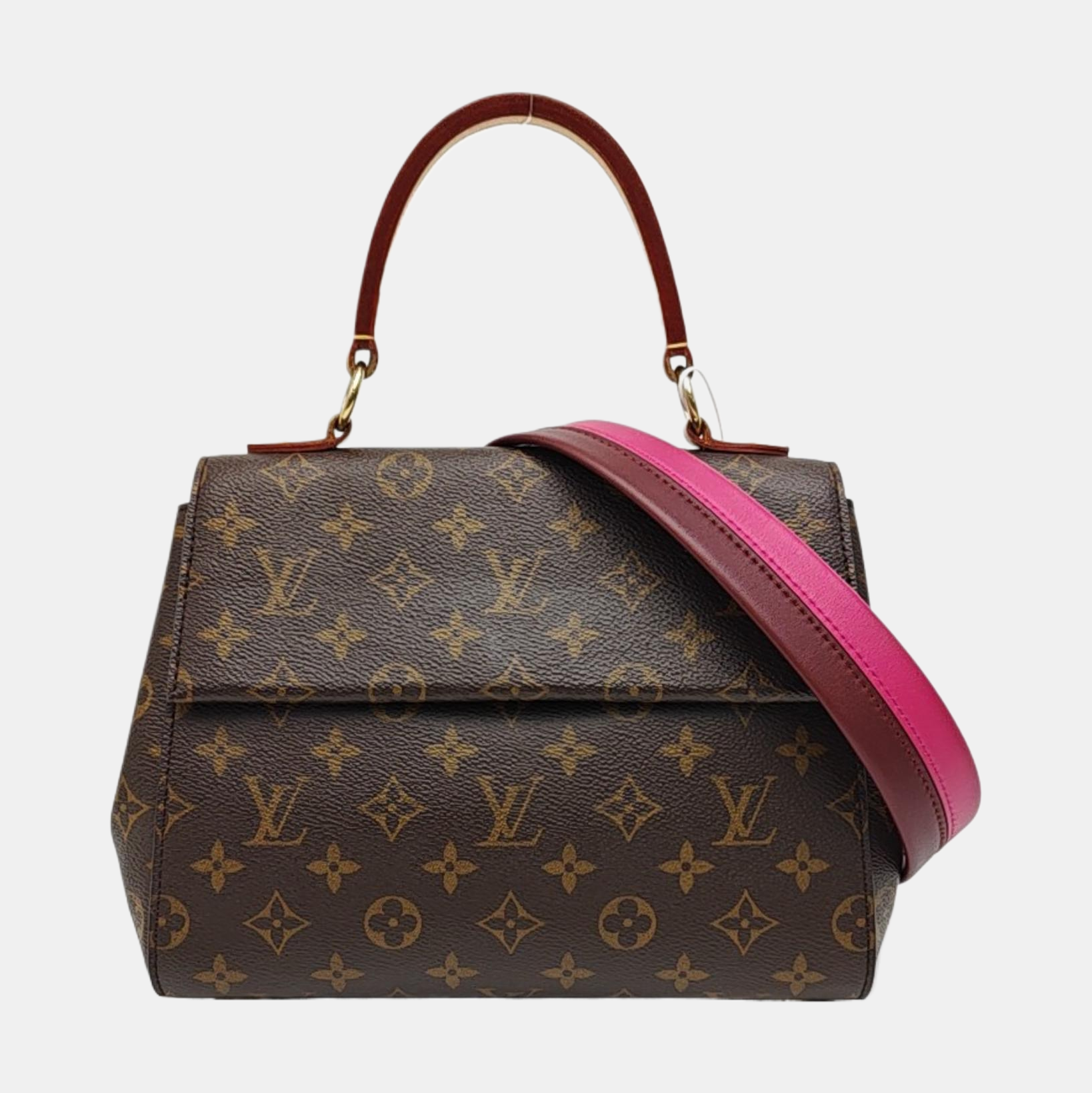 CLUNY PM Monogram Coated Canvas Brown