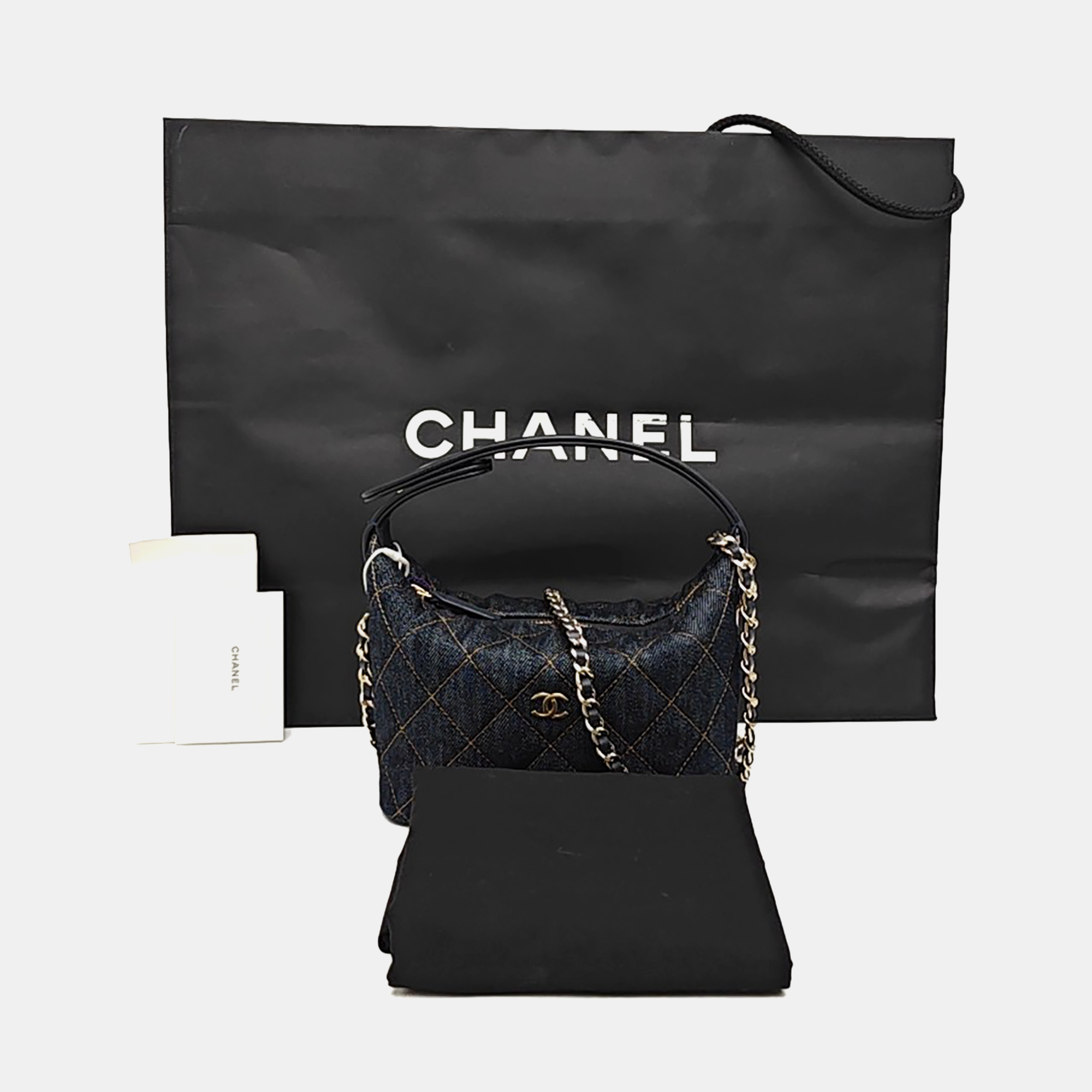HOBO Quilted Denim Blue