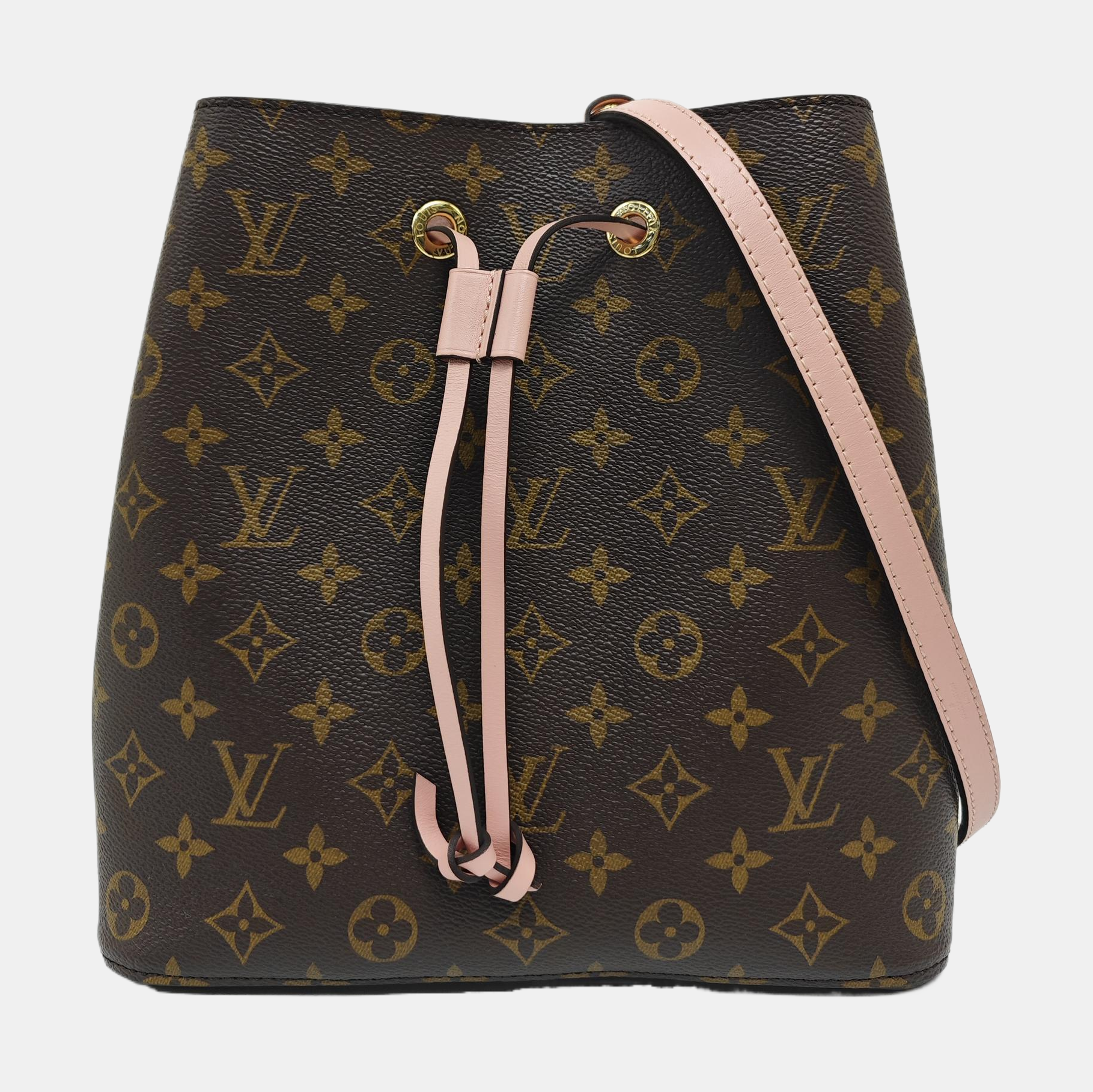 NÉONOÉ MM Monogram Coated Canvas Brown