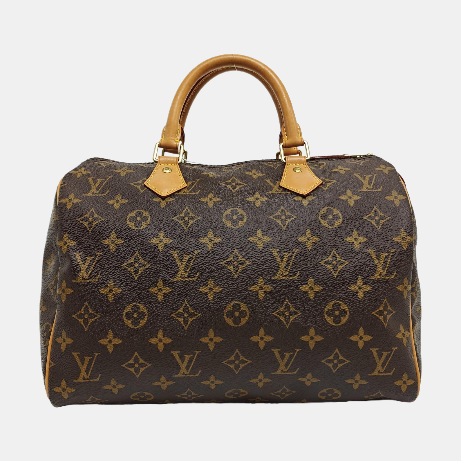 SPEEDY 30 Monogram Coated Canvas Brown