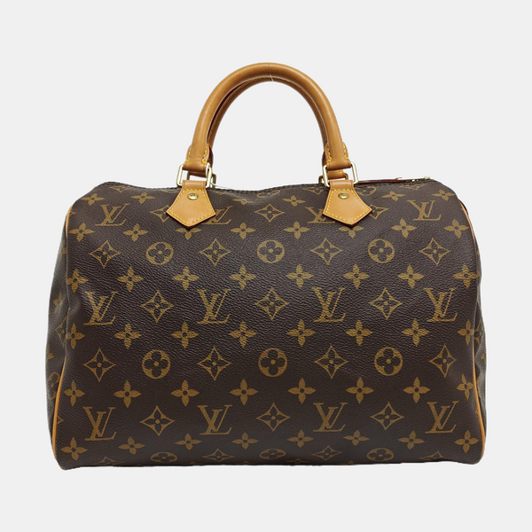 SPEEDY 30 Monogram Coated Canvas Brown