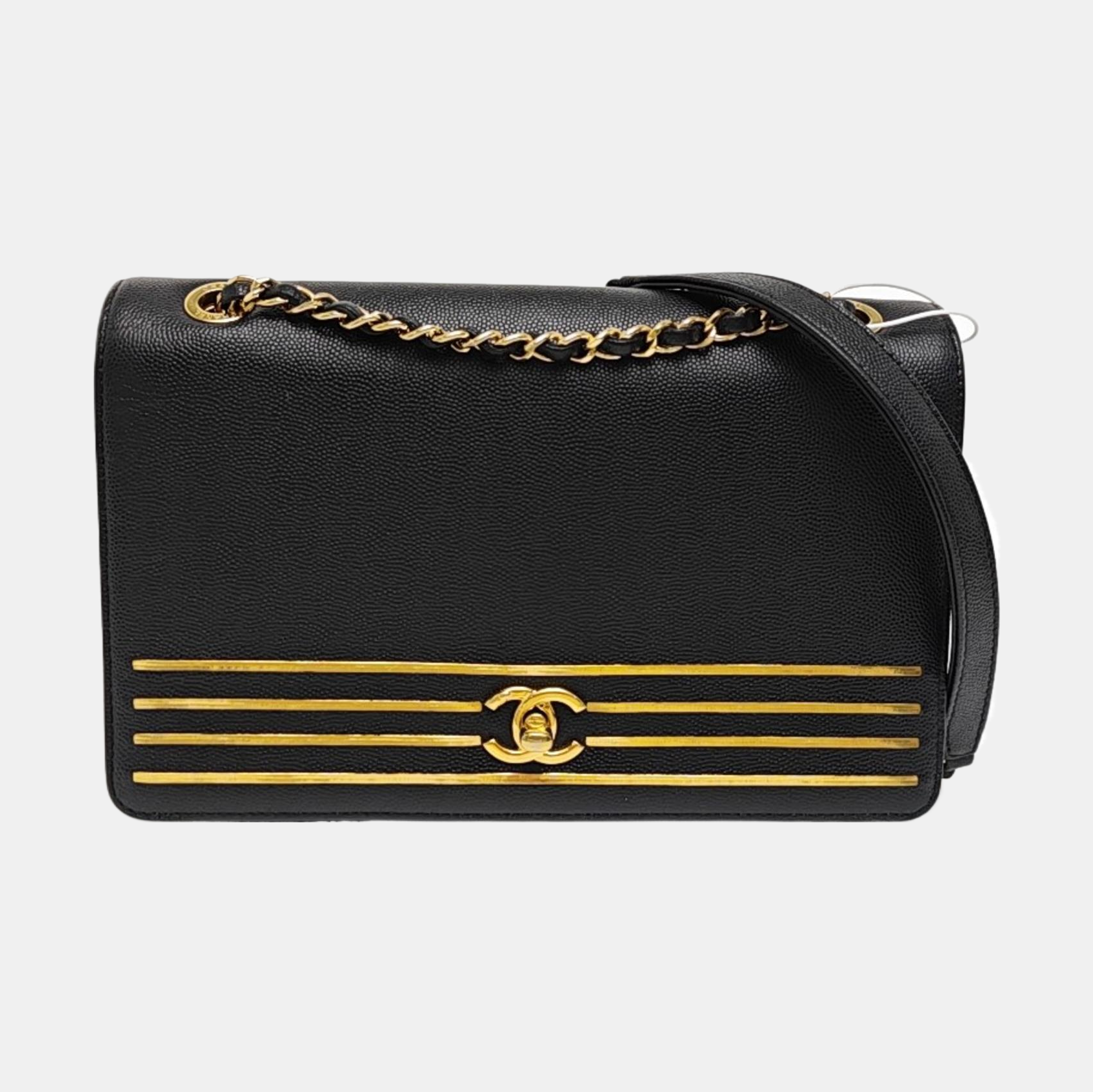 Grained Calfskin Black