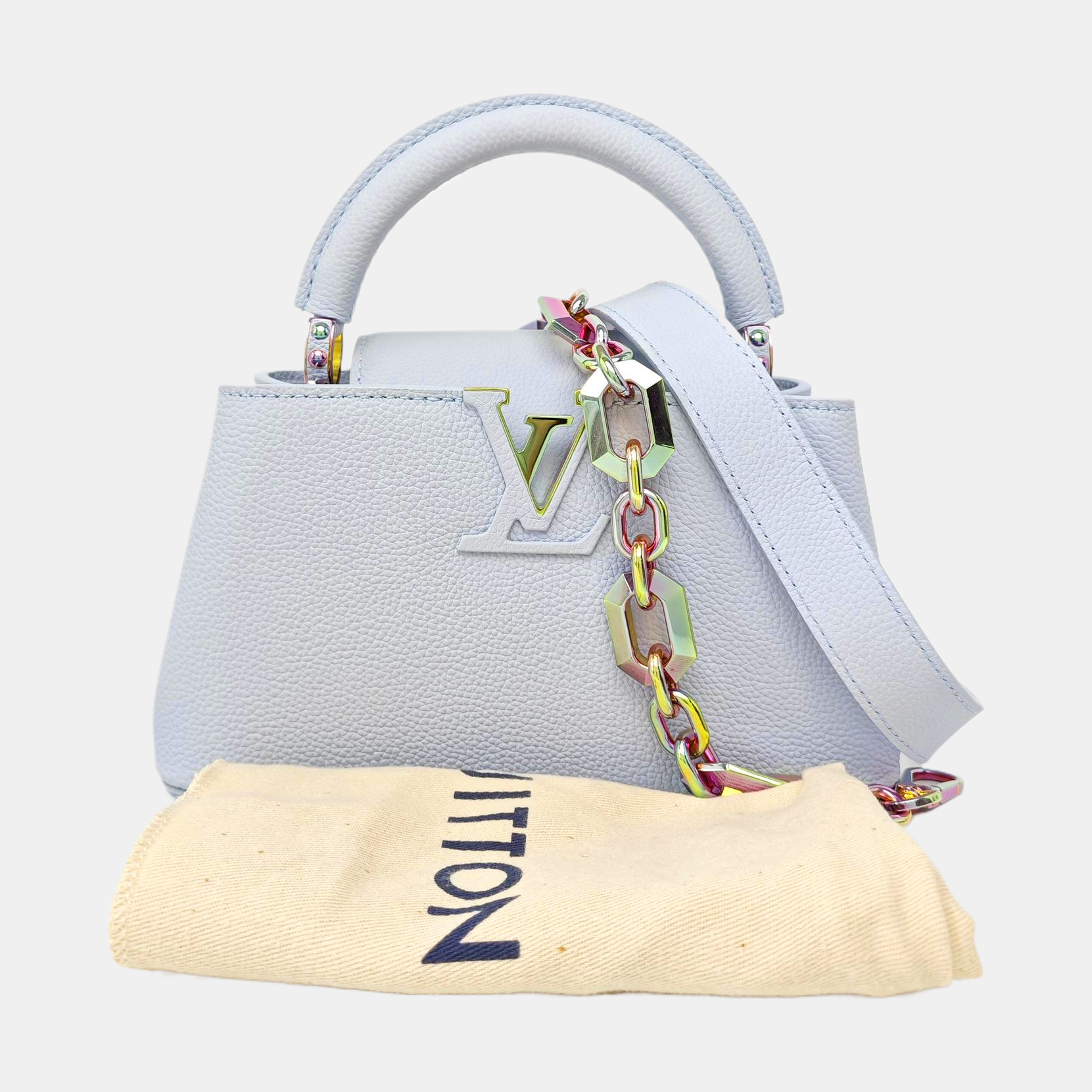 CAPUCINES Mini Calfskin Blue
