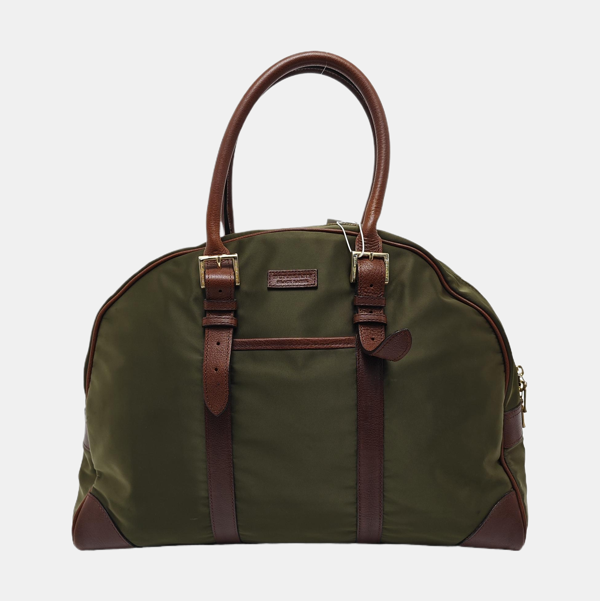 Nylon Top Handle Bag Green