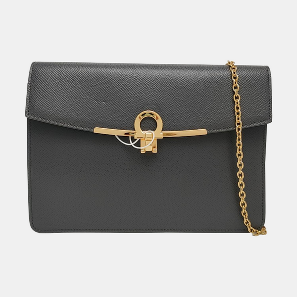Gancini Calfskin Gray
