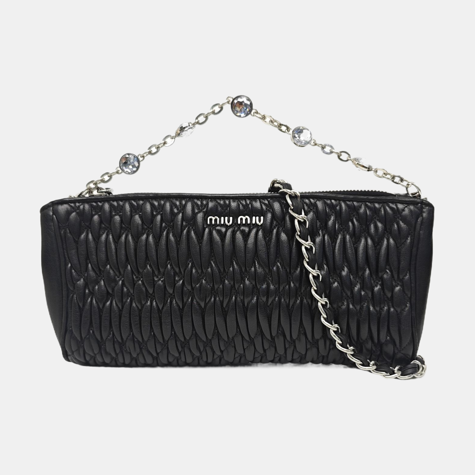 Matelassé Quilted Lambskin Black