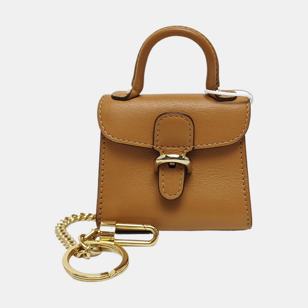 Brillant Leather Brown Key Pouch