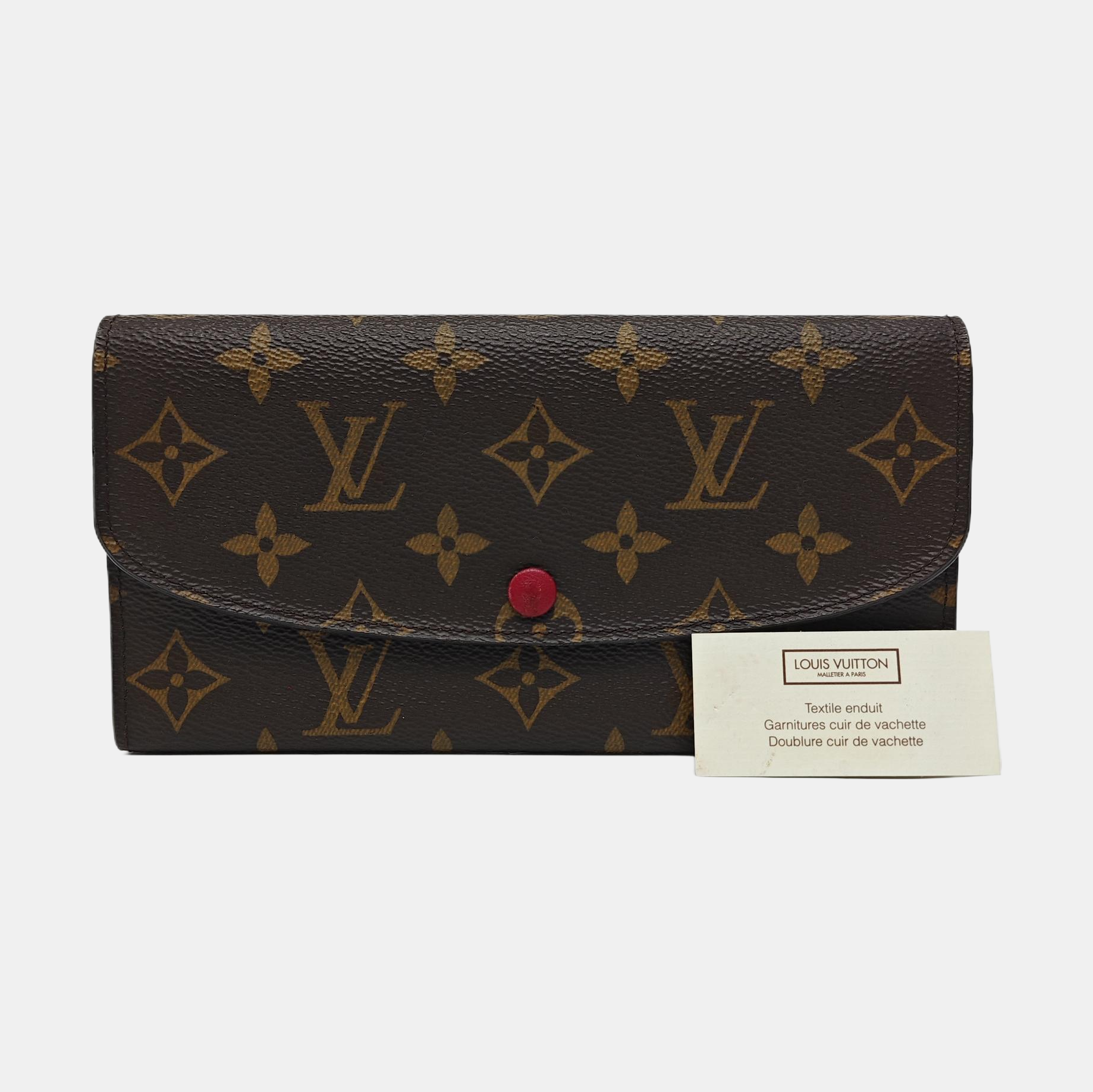 EMILIE Monogram Coated Canvas Brown