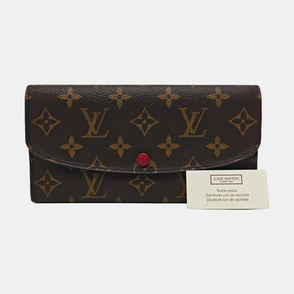 EMILIE Monogram Coated Canvas Brown