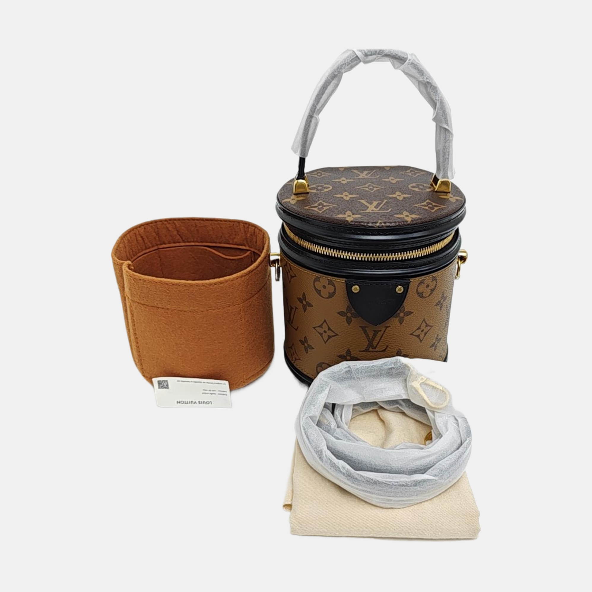 CANNES PM Monogram Coated Canvas Brown