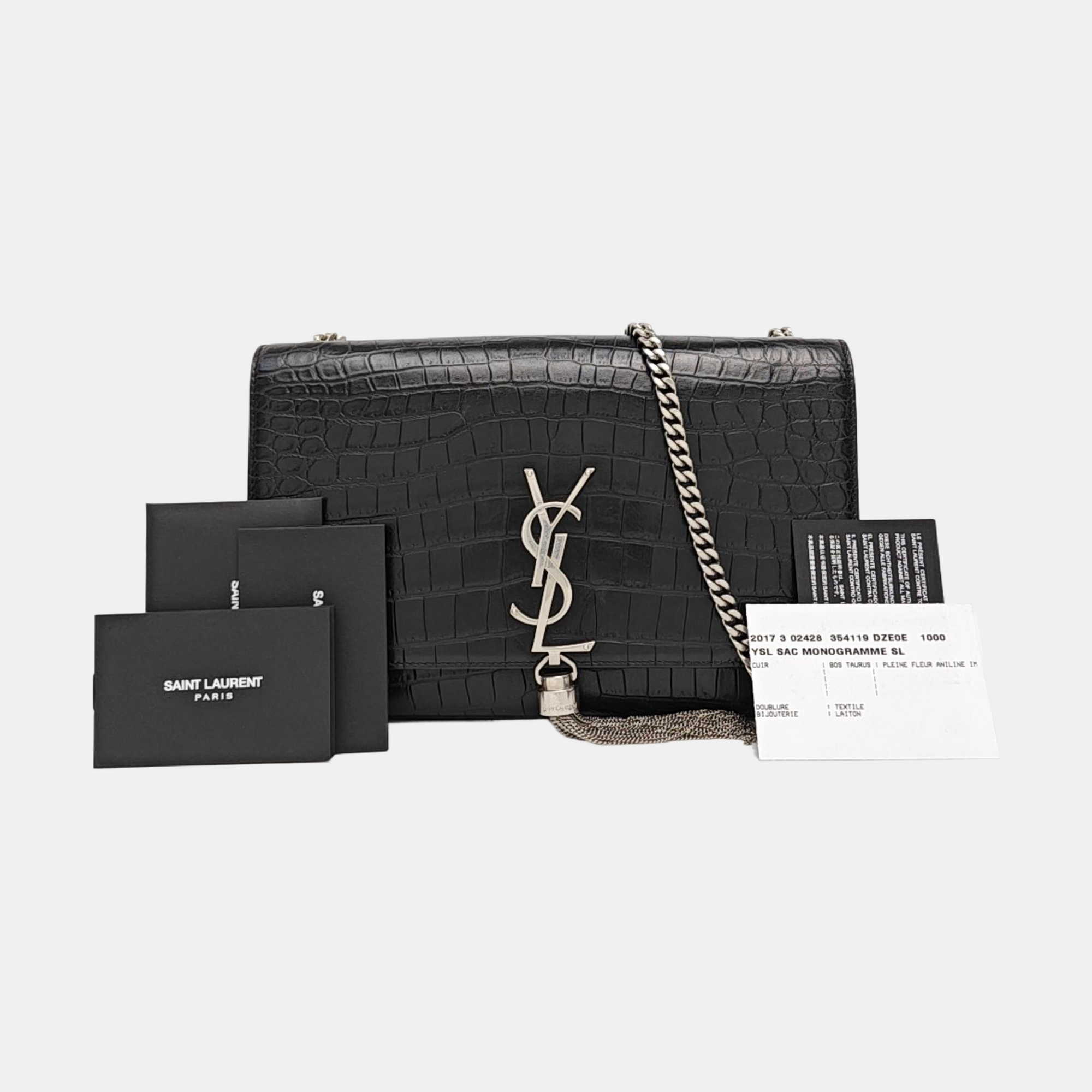 KATE Medium Calfskin Black