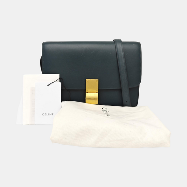 CLASSIC BOX Medium Calfskin Green