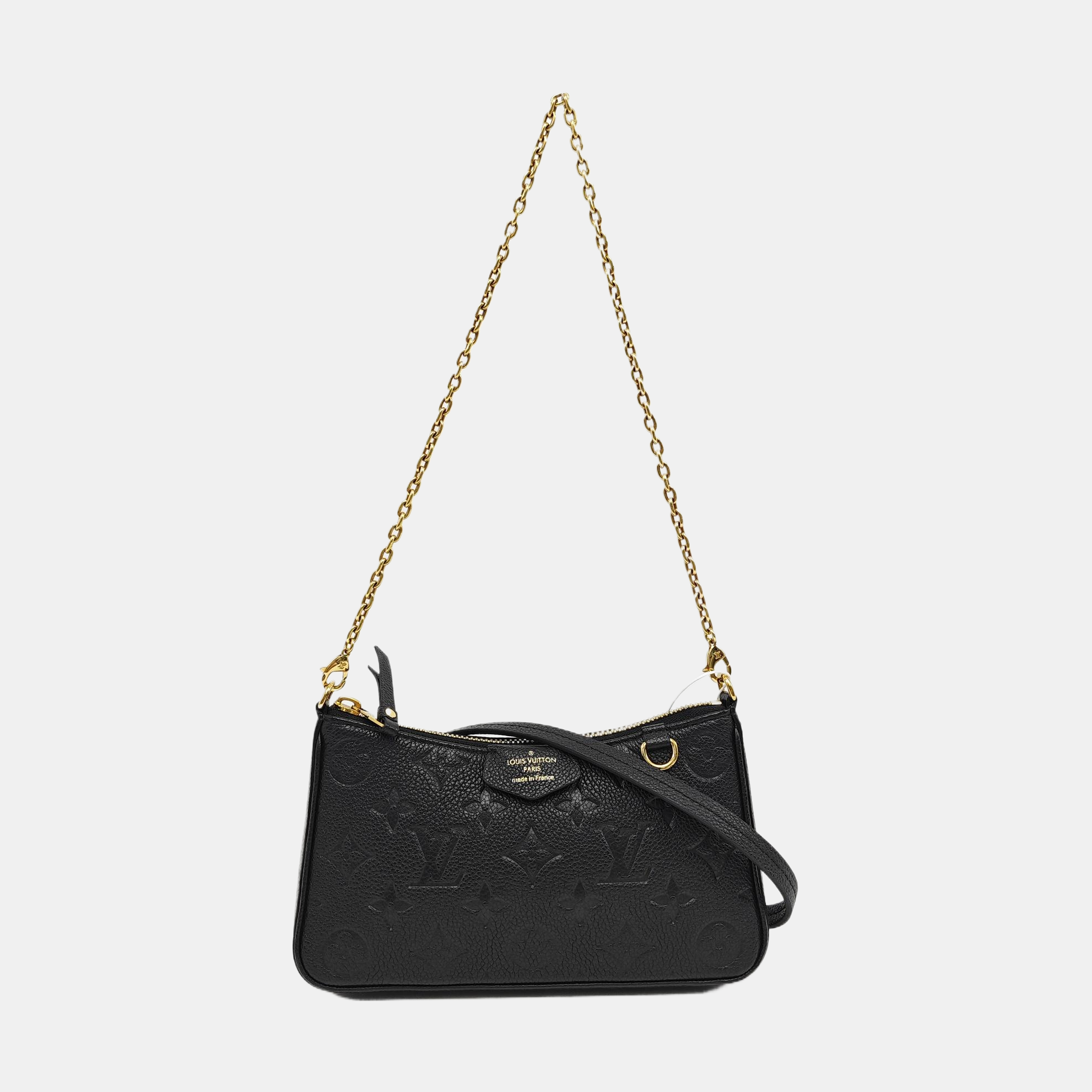 EASY POUCH ON STRAP Monogram Calfskin Black