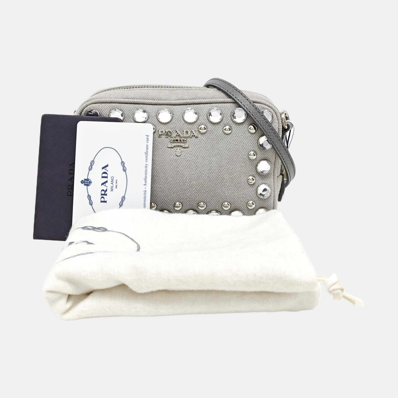 Canvas Shoulder Bag Gray
