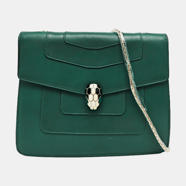 SERPENTI FOREVER Medium Calfskin Green