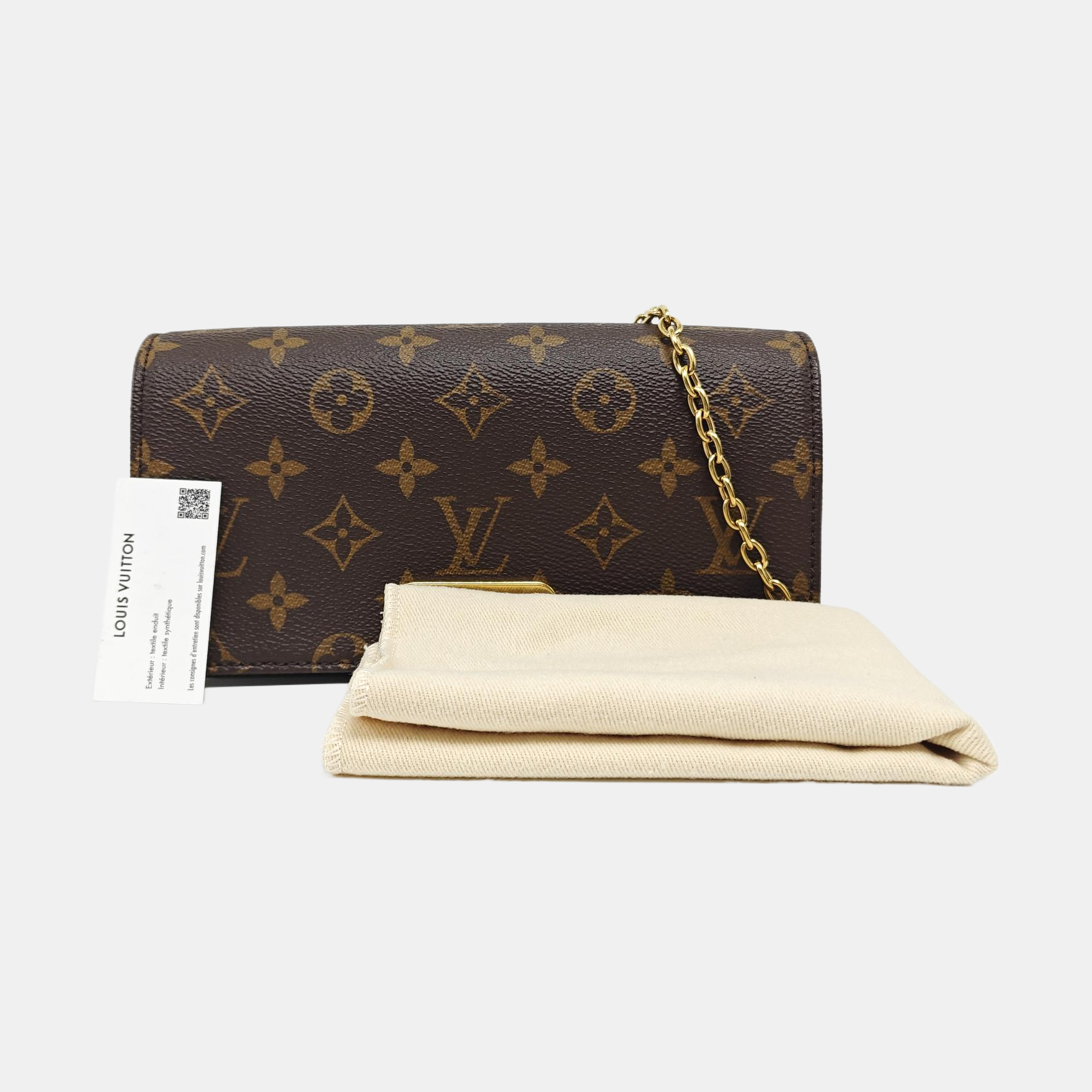 Lily Monogram Coated Canvas Brown