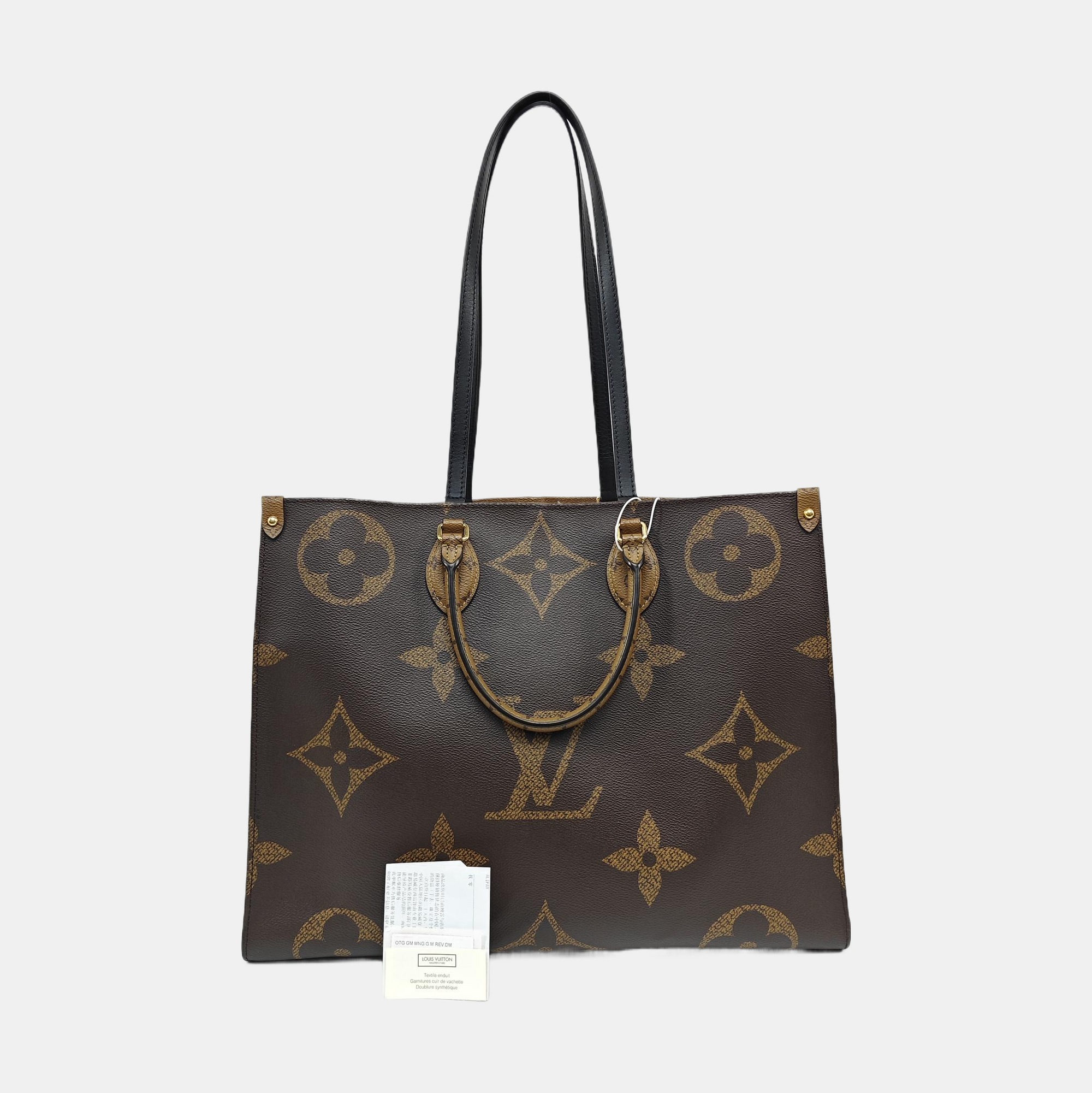 ONTHEGO GM Monogram Coated Canvas Brown