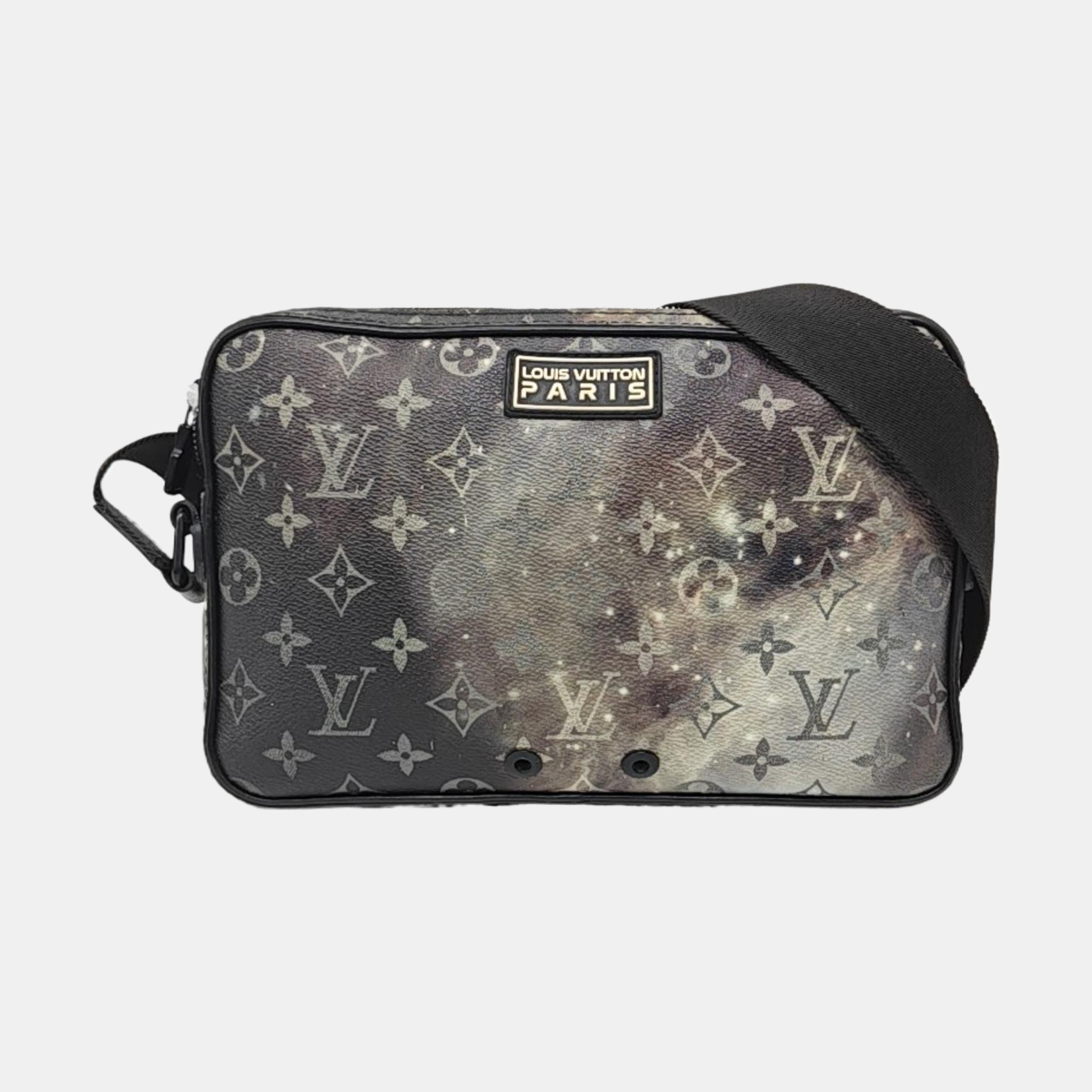 ALPHA Monogram Coated Canvas Gray