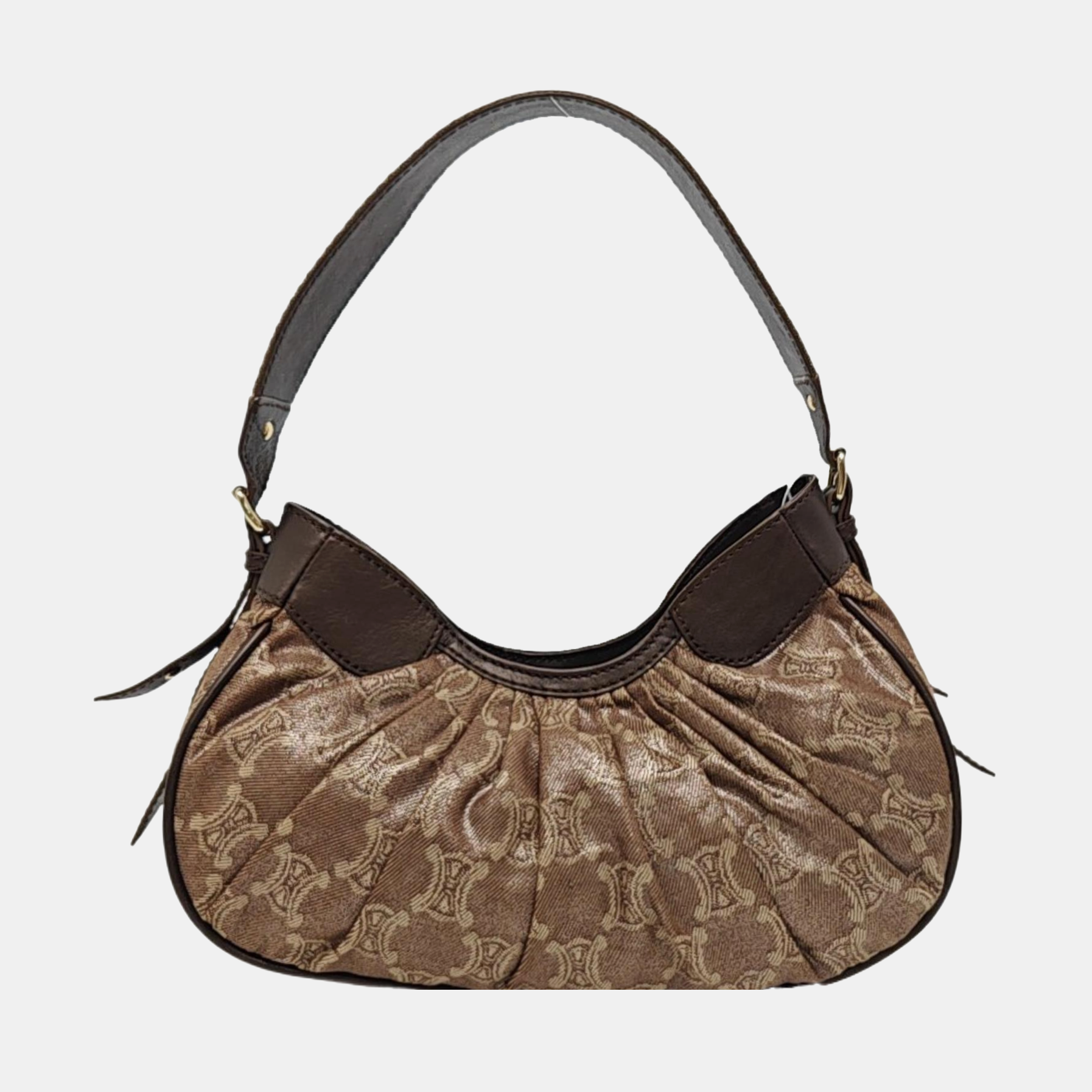 Canvas Top Handle Bag Brown