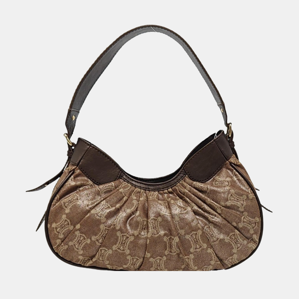 Canvas Top Handle Bag Brown