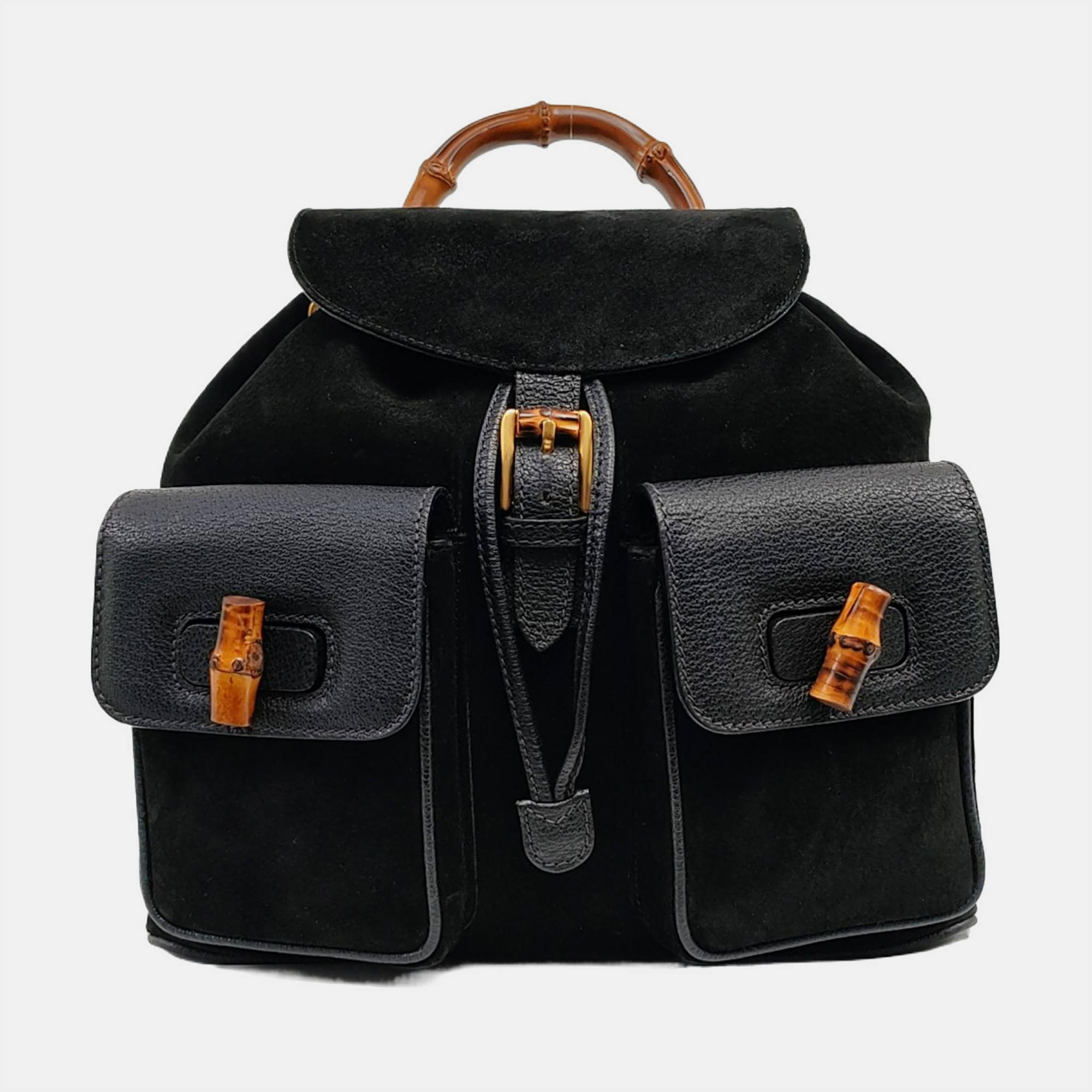 Authenticated pre-owned  Bamboo 1947 Suede Black - Backpack at Looply