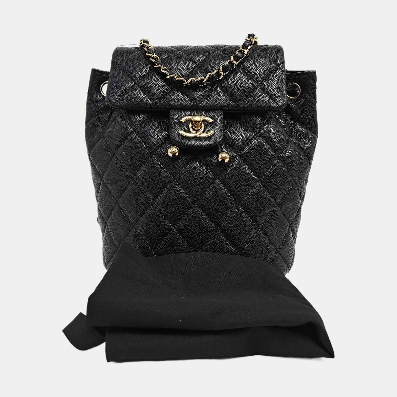 URBAN SPIRIT Quilted Grained Calfskin Black