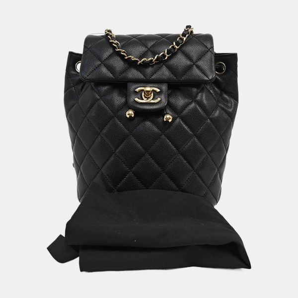 URBAN SPIRIT Quilted Grained Calfskin Black