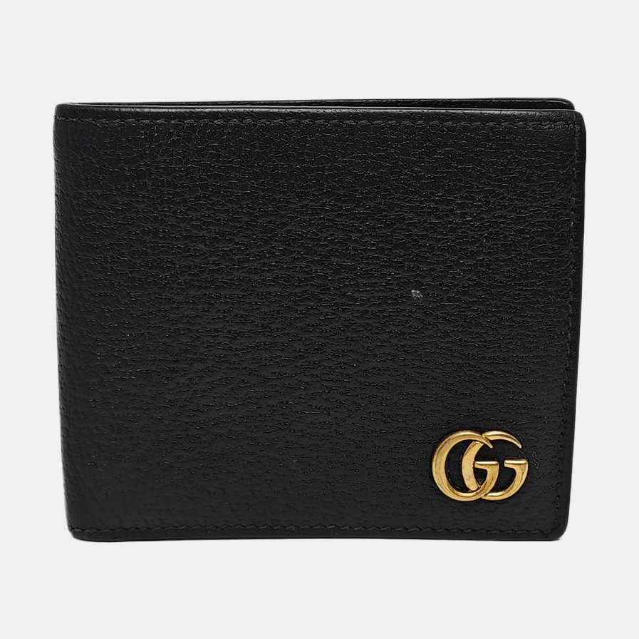 GG Marmont Mini Cartera de Piel de Becerro Negra