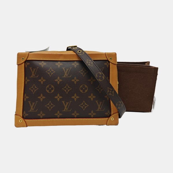 SOFT TRUNK Monogram Coated Canvas Brown